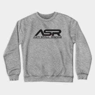 Anti Stall Racing Logo - Black Crewneck Sweatshirt